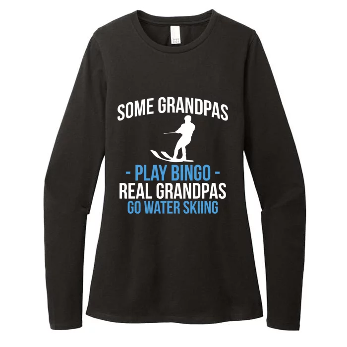 Water Ski Grandpa Skiing Waterski Waterskiing Waves Holiday Gift Womens CVC Long Sleeve Shirt