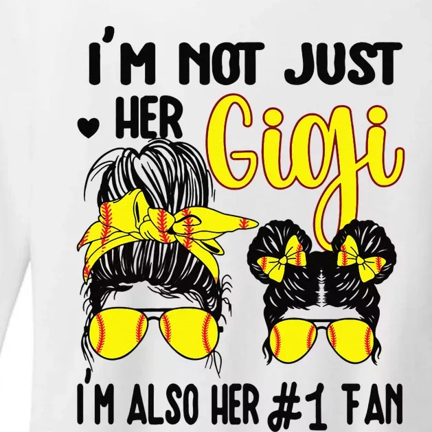 Womens Softball Grandma Gigi Granddaughter Fan Baseball Gigi Womens CVC Long Sleeve Shirt