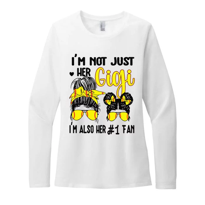 Womens Softball Grandma Gigi Granddaughter Fan Baseball Gigi Womens CVC Long Sleeve Shirt