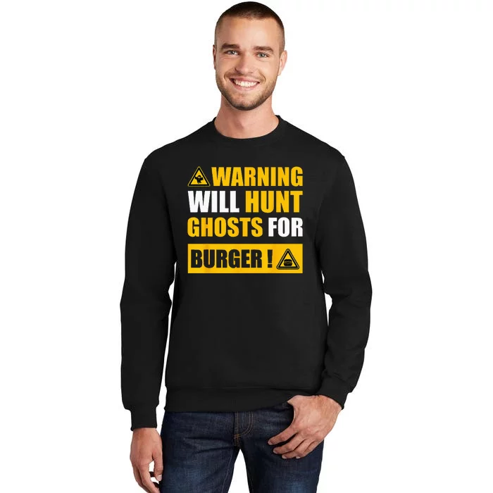 Warning Sign Ghost Hunting EVP Halloween Sweatshirt