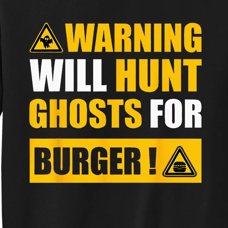 Warning Sign Ghost Hunting EVP Halloween Sweatshirt