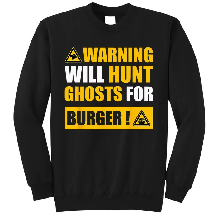 Warning Sign Ghost Hunting EVP Halloween Sweatshirt