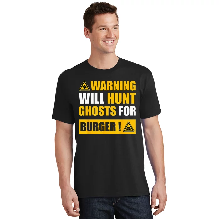 Warning Sign Ghost Hunting EVP Halloween T-Shirt