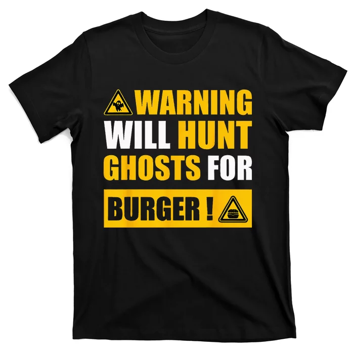 Warning Sign Ghost Hunting EVP Halloween T-Shirt