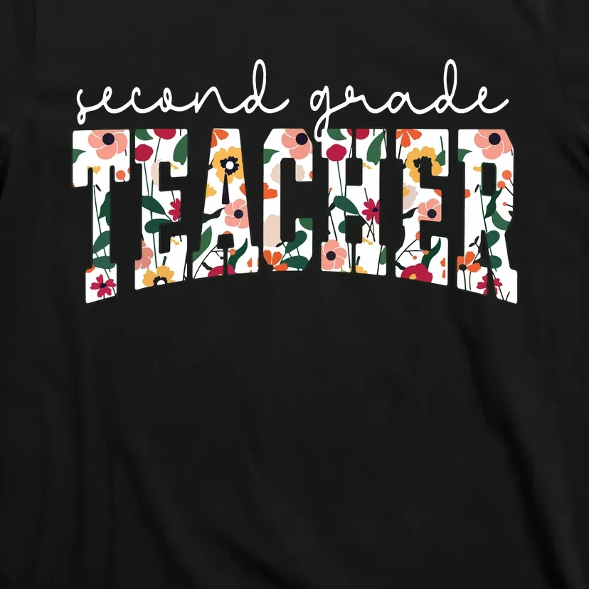 Wildflowers Second Grade Teacher Back To School 2nd Grade T-Shirt