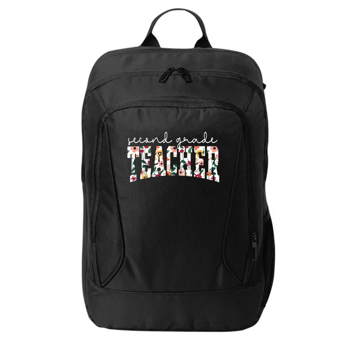 Wildflowers Second Grade Teacher Back To School 2nd Grade City Backpack