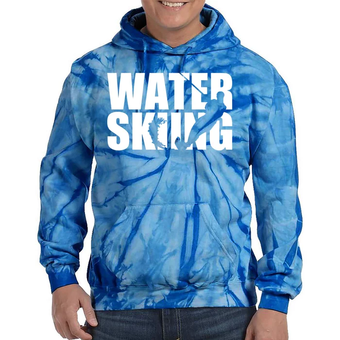 Water Skiing Gift Tie Dye Hoodie