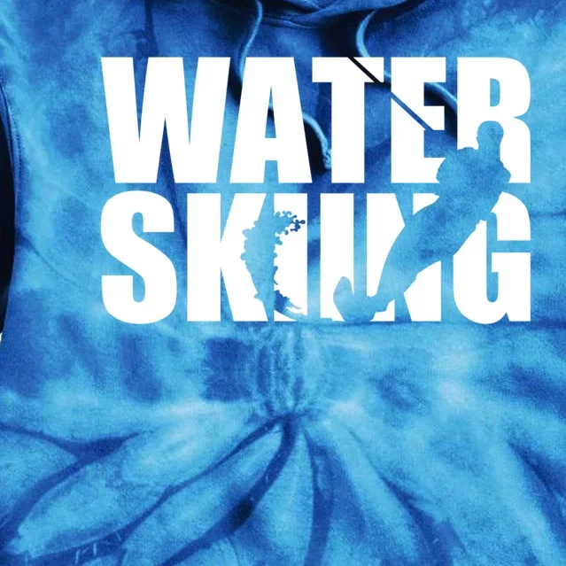 Water Skiing Gift Tie Dye Hoodie