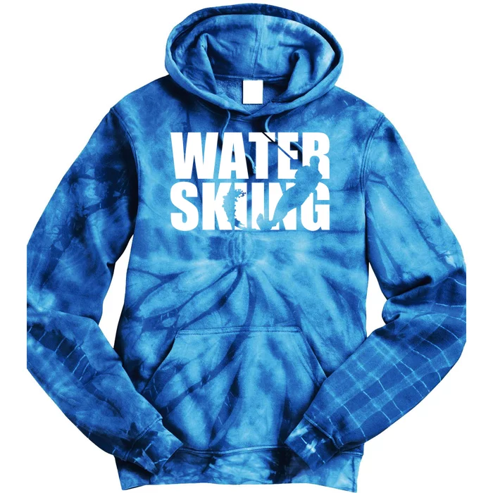 Water Skiing Gift Tie Dye Hoodie