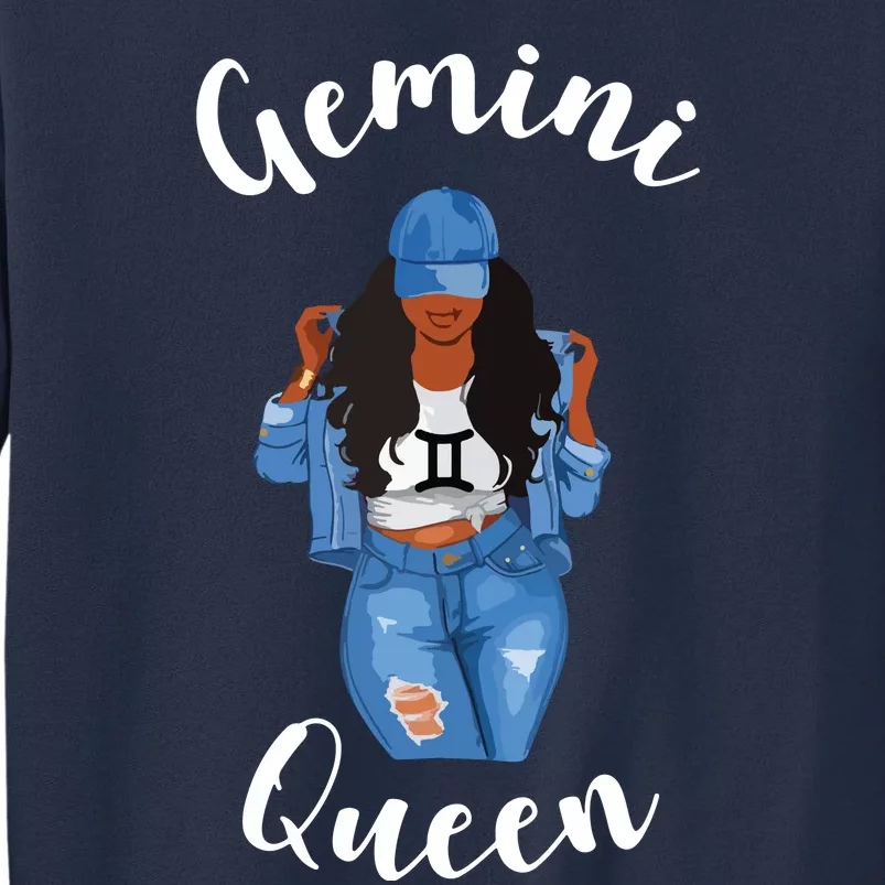 Womens Streetwise Gemini Queen Black Womens Zodiac Birthday May Sweatshirt