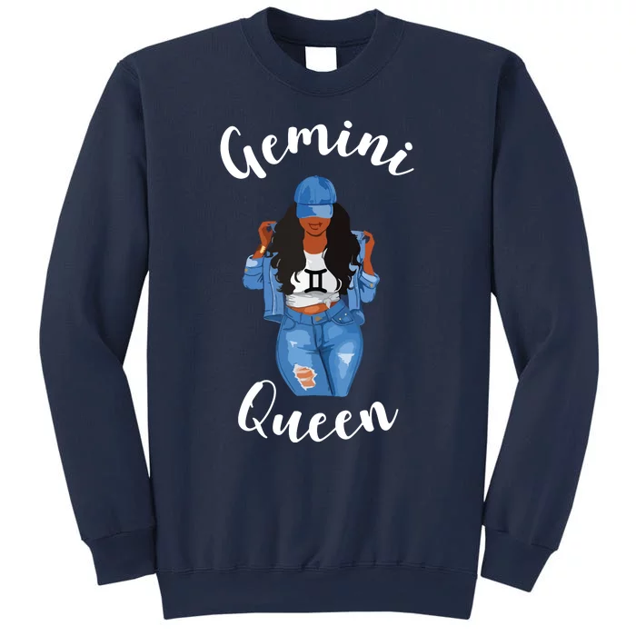 Womens Streetwise Gemini Queen Black Womens Zodiac Birthday May Sweatshirt