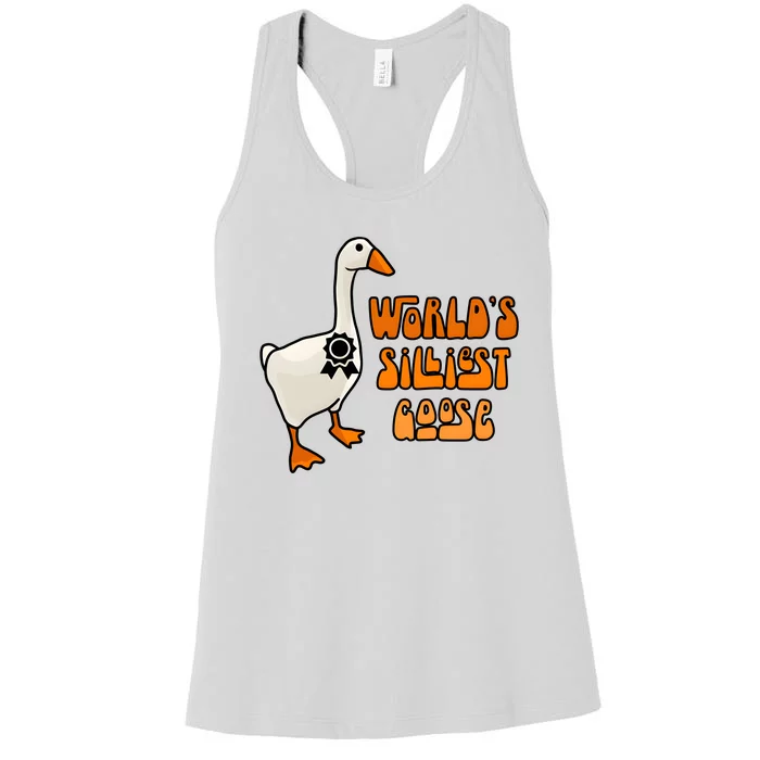 Worlds Silliest Goose Women's Racerback Tank