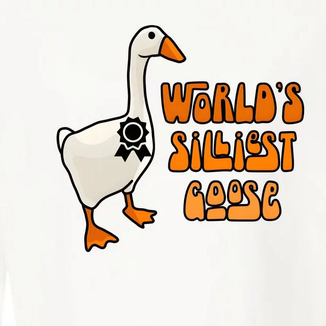 Worlds Silliest Goose Cropped Pullover Crew