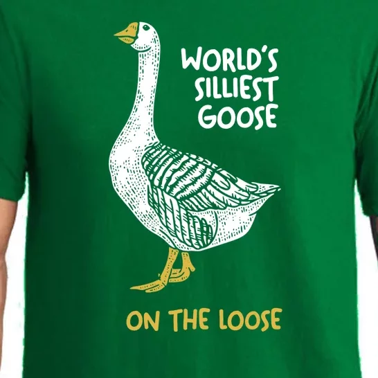 World's Silliest Goose On The Loose Pajama Set