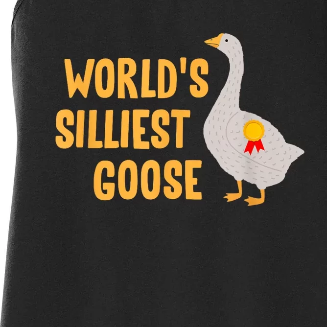 WorldS Silliest Goose Women's Racerback Tank