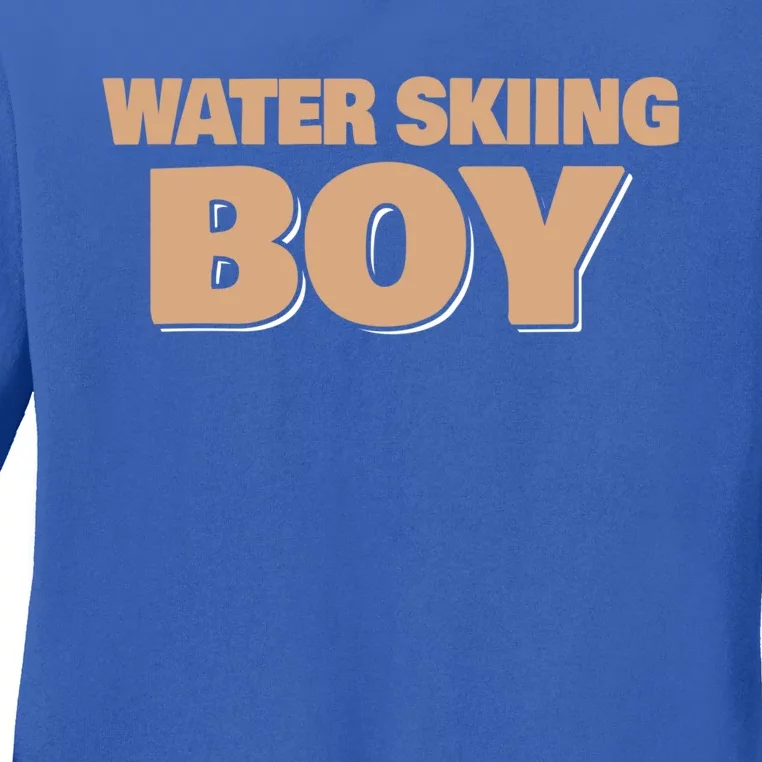 Water Skiing Gift Ladies Long Sleeve Shirt