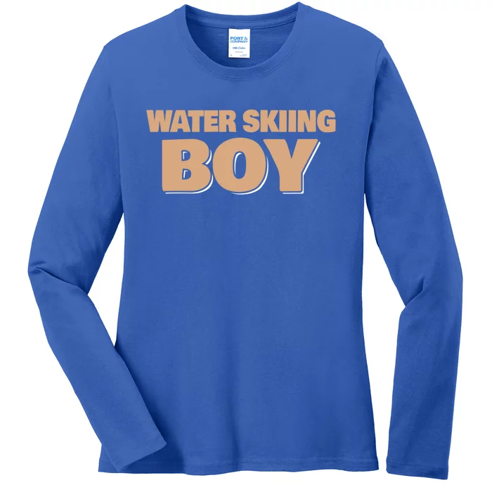 Water Skiing Gift Ladies Long Sleeve Shirt