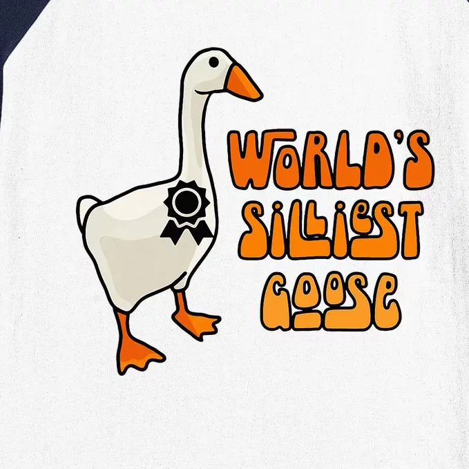 WorldS Silliest Goose Baseball Sleeve Shirt