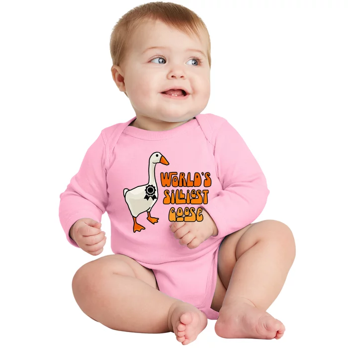 WorldS Silliest Goose Baby Long Sleeve Bodysuit