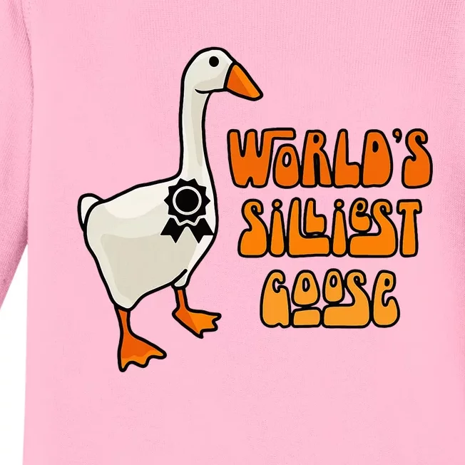 WorldS Silliest Goose Baby Long Sleeve Bodysuit