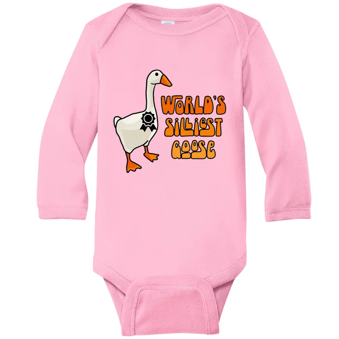 WorldS Silliest Goose Baby Long Sleeve Bodysuit