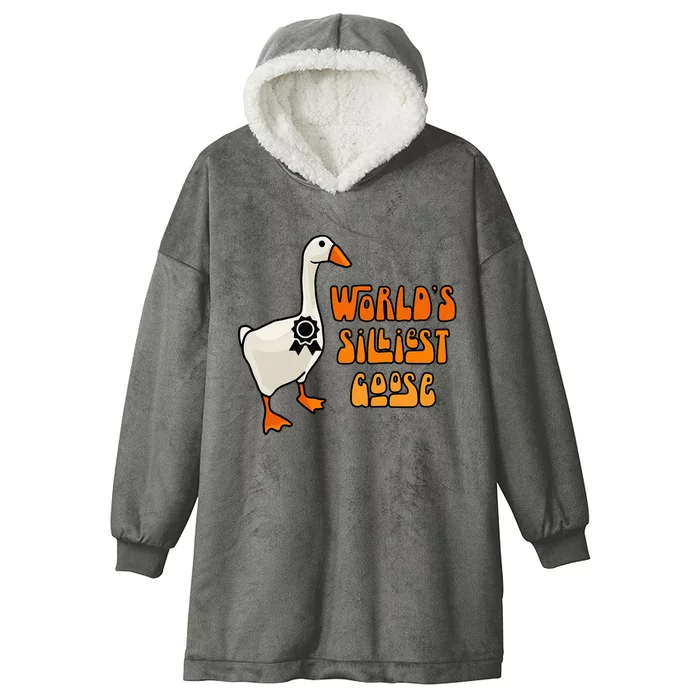 WorldS Silliest Goose Hooded Wearable Blanket