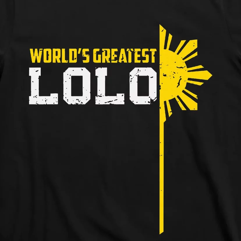 World S Greatest Lolo Filipino Grandpa T-Shirt