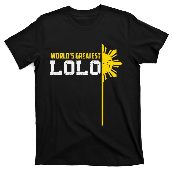 World S Greatest Lolo Filipino Grandpa T-Shirt