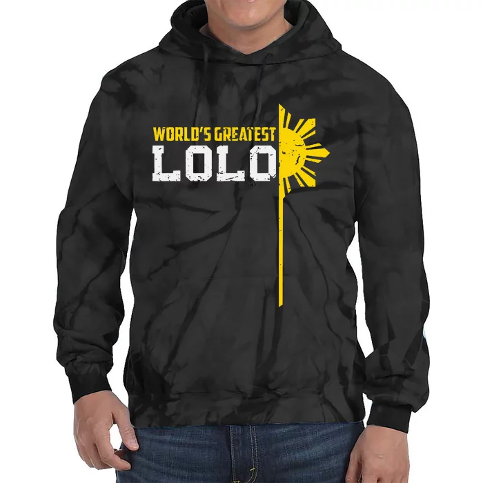 World S Greatest Lolo Filipino Grandpa Tie Dye Hoodie