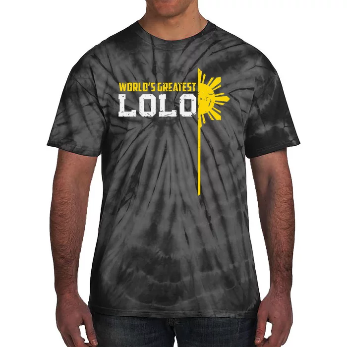 World S Greatest Lolo Filipino Grandpa Tie-Dye T-Shirt