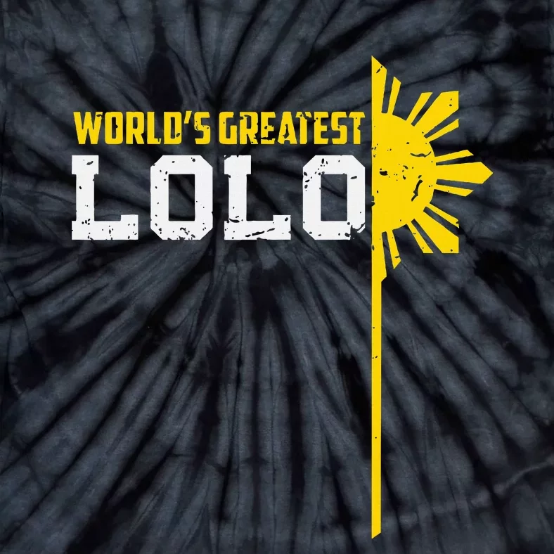 World S Greatest Lolo Filipino Grandpa Tie-Dye T-Shirt