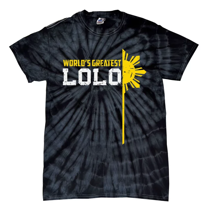 World S Greatest Lolo Filipino Grandpa Tie-Dye T-Shirt