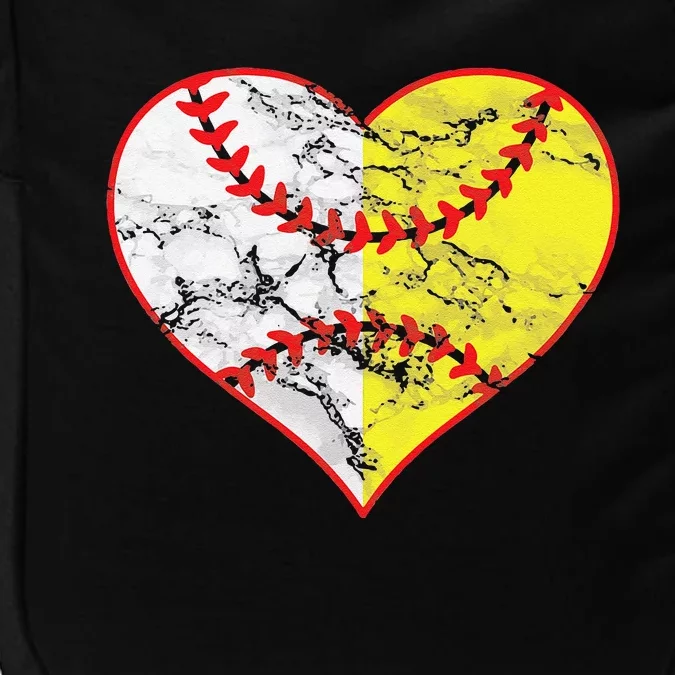 Womens Softball Heart Mom Women Baseball Ideas Impact Tech Backpack