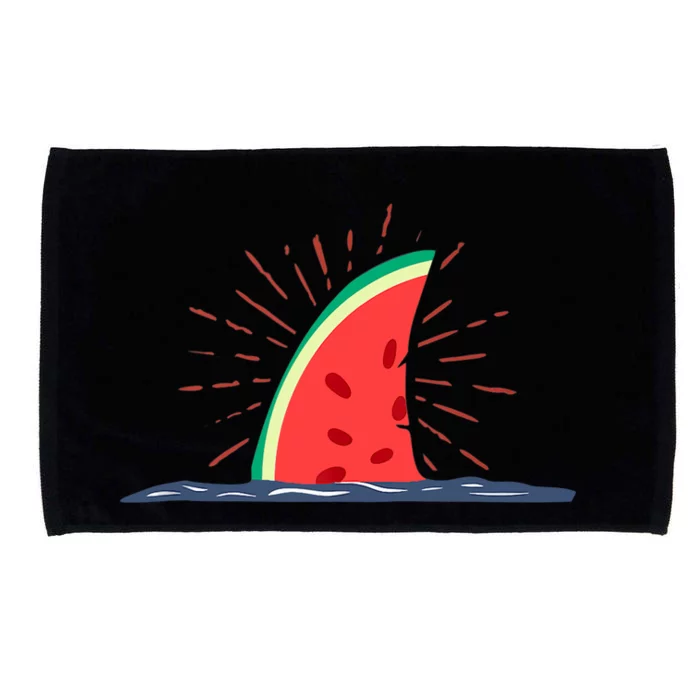 Watermelon Shark Hello Summer Fin Kawaii Family Summer Lover Microfiber Hand Towel