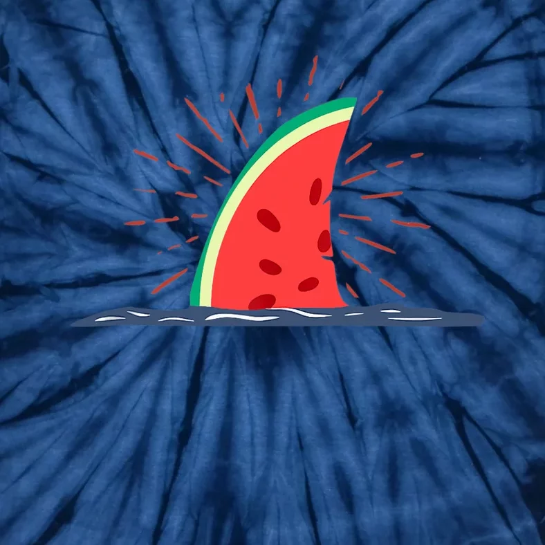 Watermelon Shark Hello Summer Fin Kawaii Family Summer Lover Tie-Dye T-Shirt