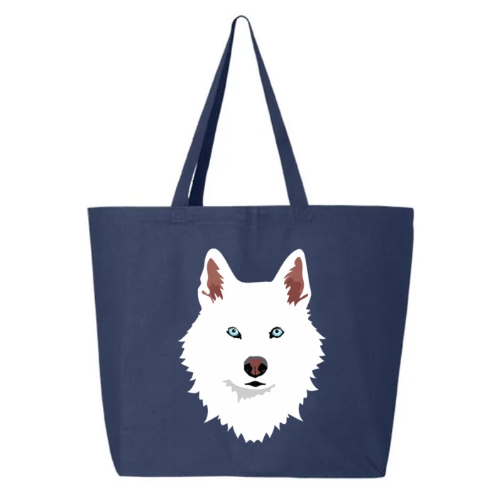 White Siberian Husky Canine White Snow Dog 25L Jumbo Tote