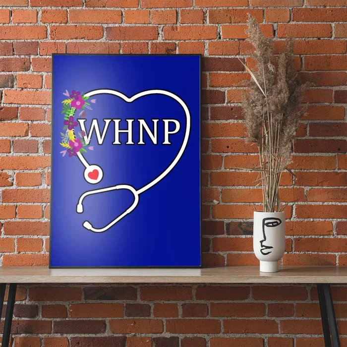 Whnp S Health Nurse Practitioner Floral Stethoscope Gift Poster