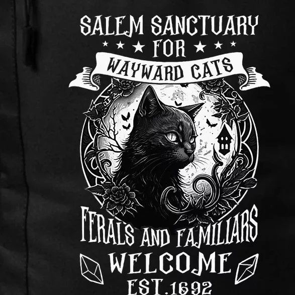 Witch Salem Home For Wayward Black Cats 1692 Halloween Daily Commute Backpack