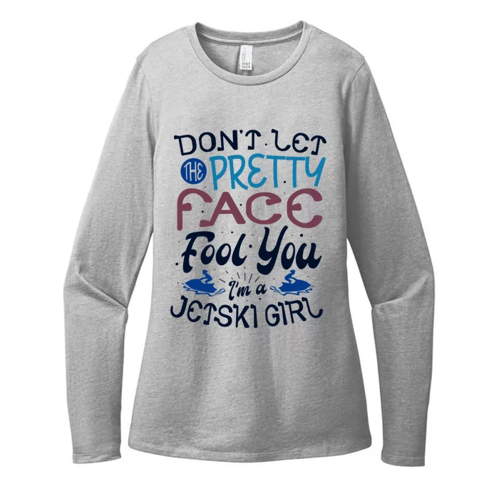 Water Sports Holiday Jetski Quote Cute Gift Womens CVC Long Sleeve Shirt