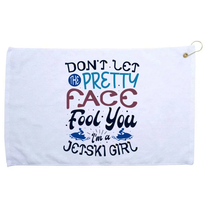 Water Sports Holiday Jetski Quote Cute Gift Grommeted Golf Towel