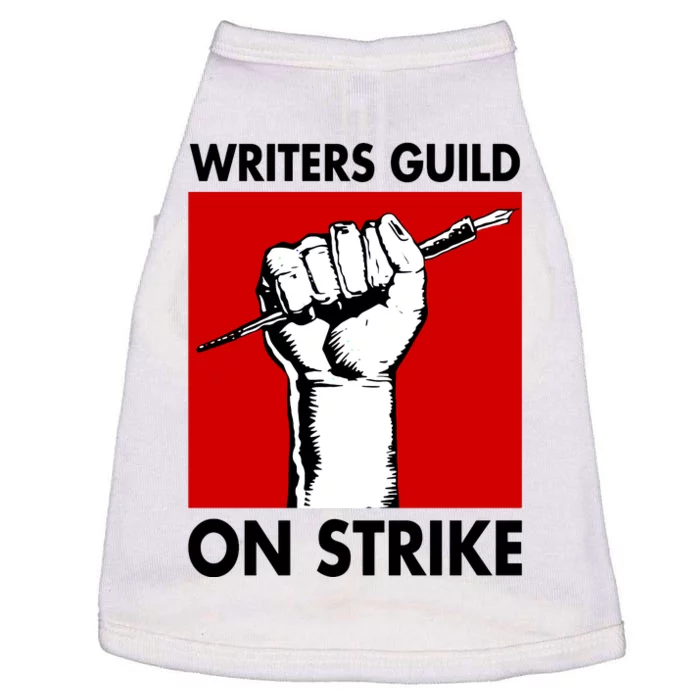 WGA Strong Hand Take Pen Writers Guild Of America On Strike Doggie Tank