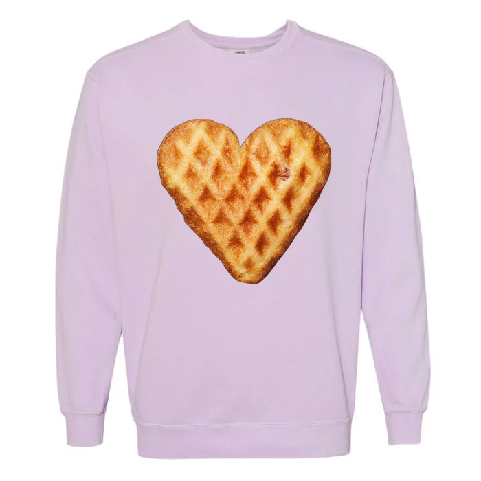 Waffles Sweet Heart Halloween Costume Valentines Day Cool Gift Garment-Dyed Sweatshirt