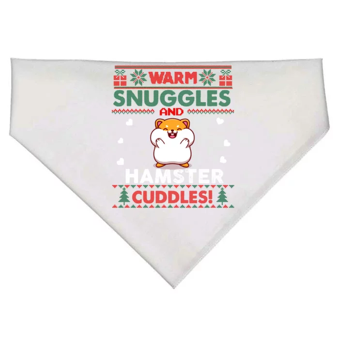 Warm Snuggles Hamster Lovers Xmas Ugly Guinea Pig Christmas Gift USA-Made Doggie Bandana