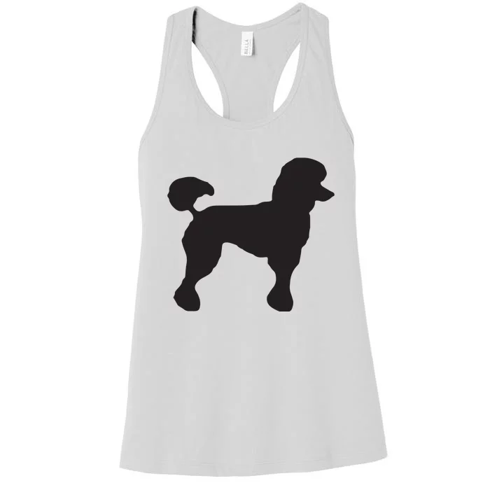 Womens Sock Hop Cutie 50s Costume Big Poodle 1950s Party VNeck Women's Racerback Tank