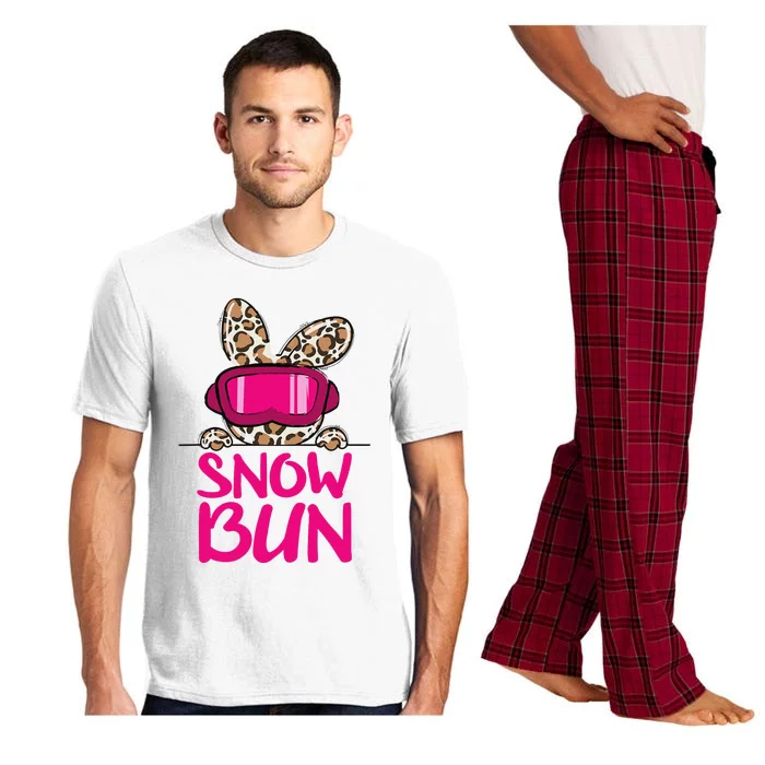 Winter Slope Hopper Ski Adventure Leopard Pajama Set