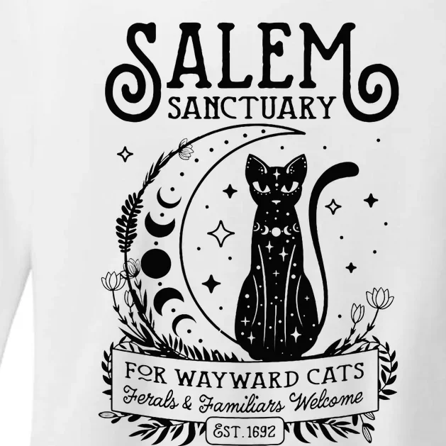 Witch Salem Home For Wayward Black Cats 1692 Halloween Womens CVC Long Sleeve Shirt