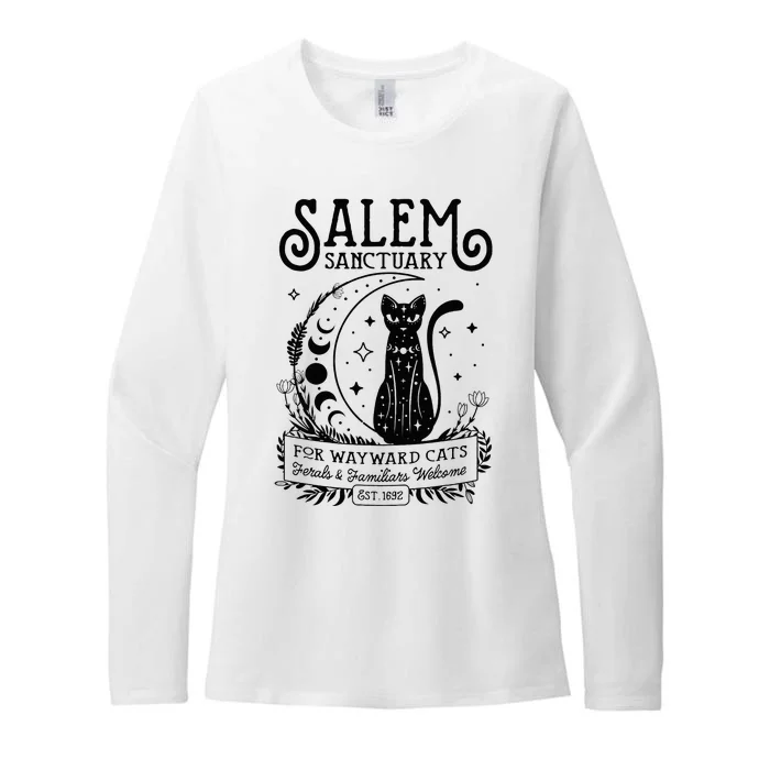 Witch Salem Home For Wayward Black Cats 1692 Halloween Womens CVC Long Sleeve Shirt