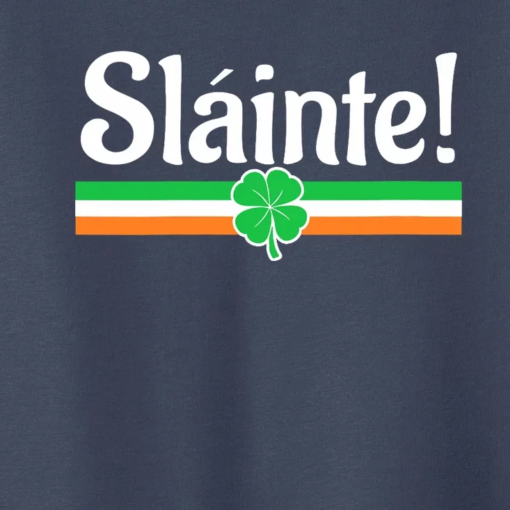 Wo Slainte Irish Green Lucky Shamrock St Patrick's Day V-Neck Toddler T-Shirt