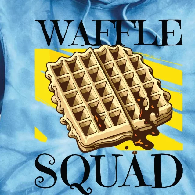 Waffle Squad Ironic Waffle Gourmet Hobby Chef Tie Dye Hoodie