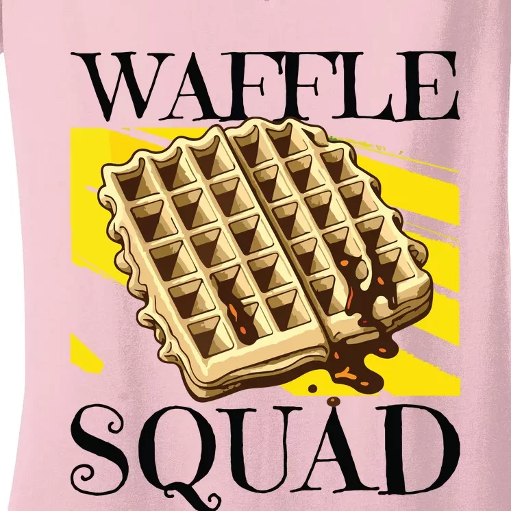 Waffle Squad Ironic Waffle Gourmet Hobby Chef Women's V-Neck T-Shirt